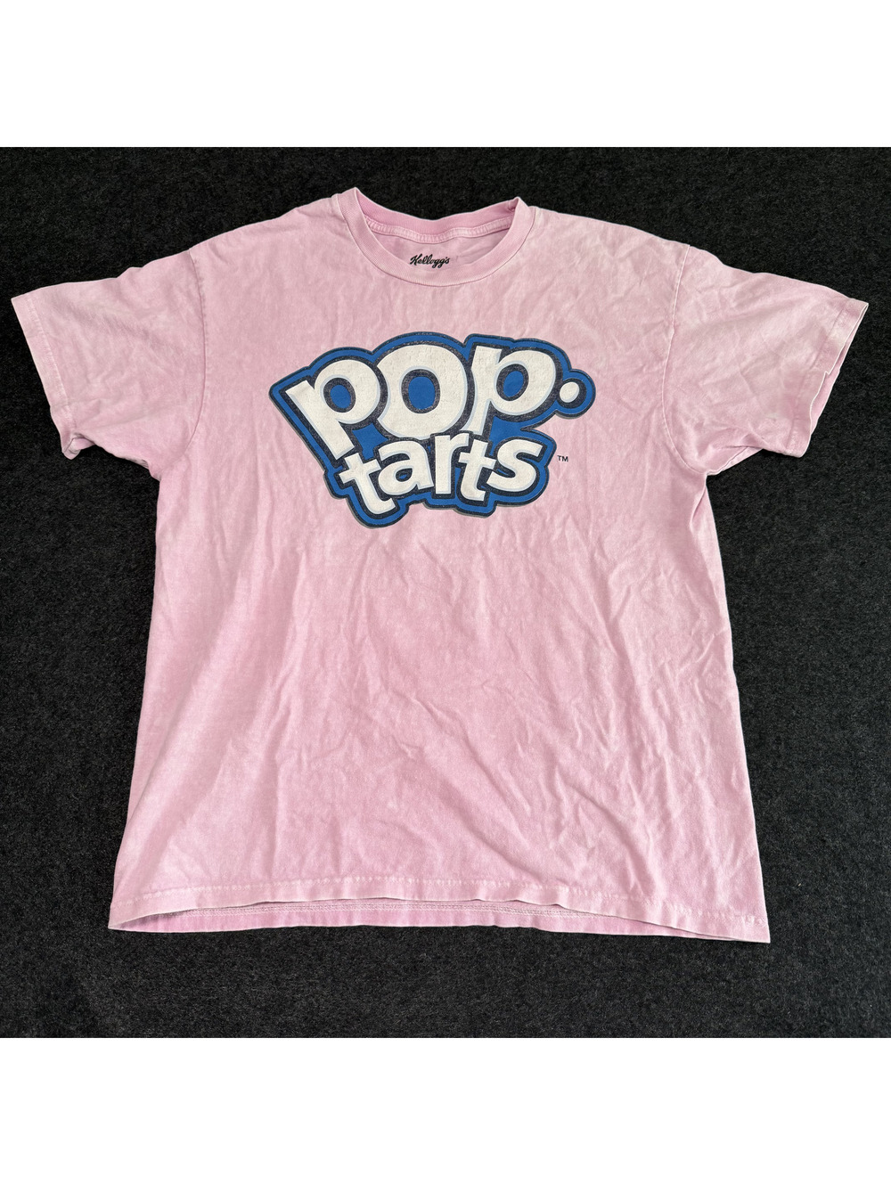 Kellogg's Pop-Tarts Graphic T-Shirt Pink Both Sides Print Mens Large 2021